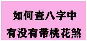八字看桃花运有哪几大特点(八字看桃花运有哪几大特点呢)