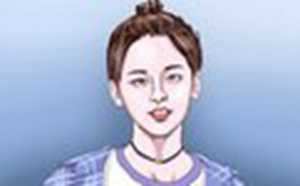 女性棱角分明的脸