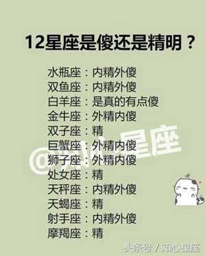 最笨的星座(最笨的星座)