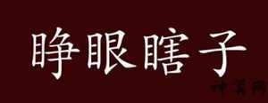 争眼说瞎话什么生肖(争眼说瞎话什么生肖啊)