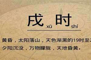 在古代戌时是什么时候(戌时是什么时候)
