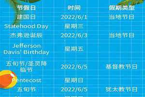 假日安排日历(假日)