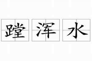 趟浑水是什么意思 趟浑水是哪三个字