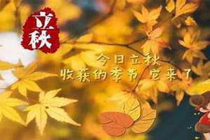 今年哪天立秋(哪天立秋)