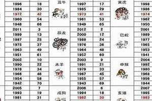 属狗年份表及年龄(属狗年份)