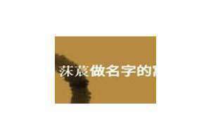 莯做名字的寓意适合女宝吗 莯做名字的寓意女孩