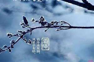 冬至是几月几号(霜降是几月几号)
