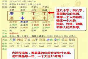 八字排盘流年大运查询(八字排盘流年)