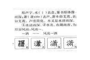 潇配什么字最佳取名 潇配什么字最佳最顺口