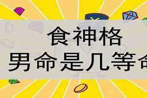 男命食神代表什么被穿又被合 男命食神代表儿子还是女儿