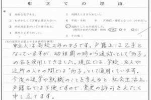 改名理由怎么写比较好通过(改名理由)