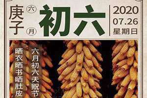 农历六月初六是什么星座(农历六月初六)