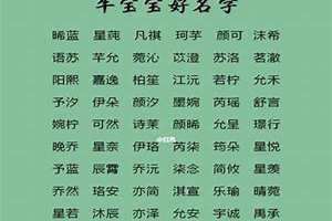 吉祥名字大全免费 吉祥名字有哪些