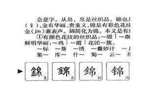 锦的意思和含义取名 锦的意思和含义用在人名