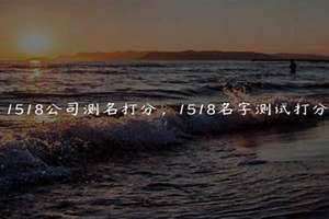 公司测名打分 免费1518(公司测名打分)
