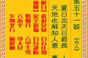 孔明灵签易安居(孔明灵签)