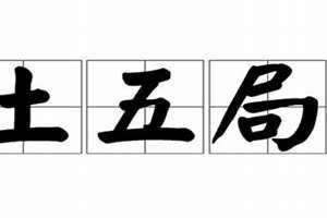 土五局女命 土五局男命