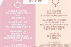 射手座女生性格特点以及弱点(射手座女生性格特点)