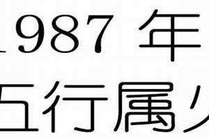 1987年是什么命五行属什么命(1987年是什么命)
