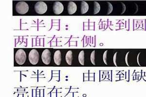 上半月是上弦月还是下弦月 上半月和下半月怎么分