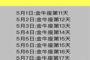 金牛座是几月份出生 金牛座是几月份出生的农历