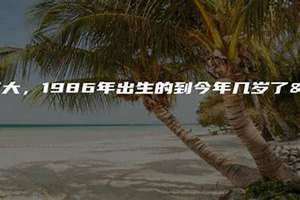 1986年多大了今年2024(1986年多大了)