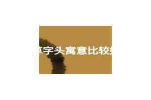 草字头寓意比较好的字有哪些 草字头寓意比较好的字楚辞
