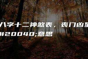 丧门星是什么意思 怎么化解(丧门星是什么意思)
