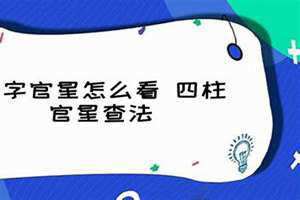 女人官星怎么看(官星怎么看)