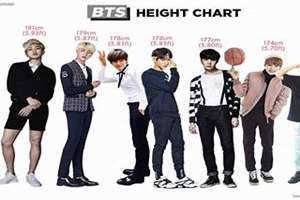 Bts身高排名 bts身高 最新
