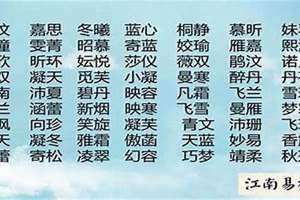 五行缺火的女孩名字(缺火的女孩名字)
