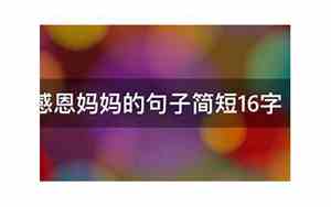 简短祝福语16个字