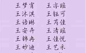 王姓女孩名字大全2024属龙