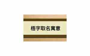 梧字取名慎用
