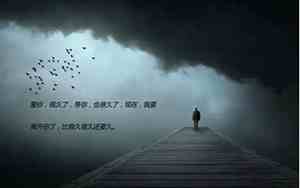 伤心放弃一个人的句子说说