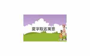 用夏字取名字两个字