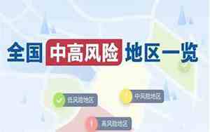 中高风险地区最新名单最新 中高风险地区最