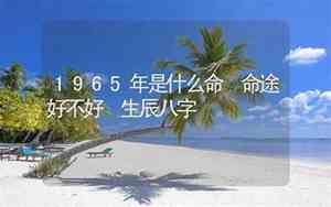 1965年是什么命五行属什么命