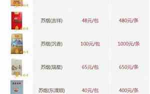 大苏烟多少钱一包2024年