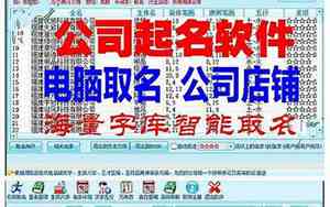 公司取名大师免费取名