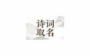 以古诗词取名女孩