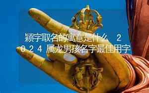 颖字取名男孩名字大全