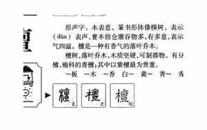 檀字取名的寓意