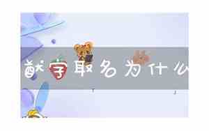 猷字取名的寓意