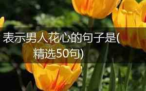 调侃男生花心的句子简短