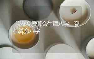 瓷都免费算命网官网