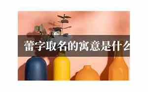 蕾字取名寓意及含义