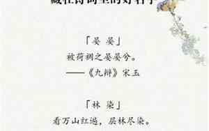 用于起名字的古诗词
