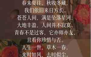 开头结尾的优美句子