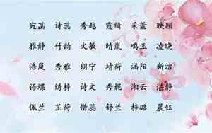 王姓取名两个字大全